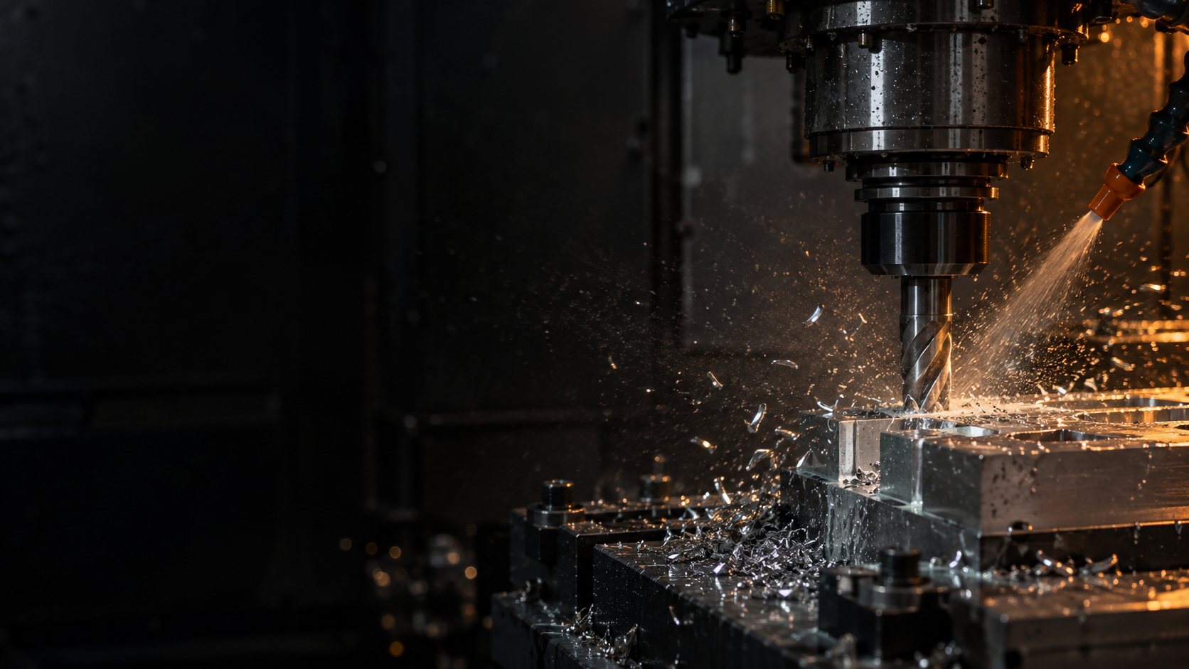 CNC 정밀 가공 클로즈업
